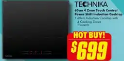 The Good Guys 60cm 4 Zone Touch Control Power Shift Induction Cooktop offer