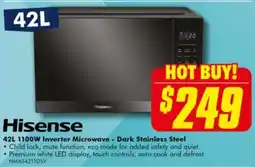 The Good Guys 1100W Inverter Microwave - Dark Stainless Steel offer