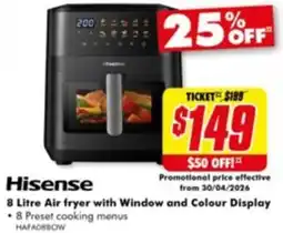 The Good Guys Air fryer with Window and Colour Display offer