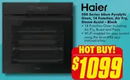 The Good Guys 500 Series 60cm Pyrolytic Oven, 14 Function, Air Fry, Steam Assist - Black offer