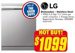 The Good Guys Dishwasher - Stainless Steel offer