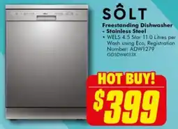 The Good Guys Freestanding Dishwasher - Stainless Steel offer