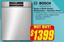 The Good Guys Series 6 Built-Under Dishwasher - Stainless Steel offer