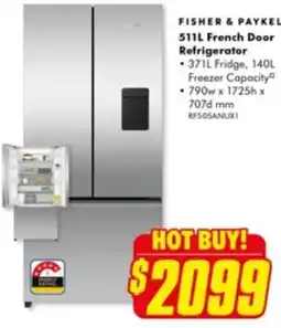 The Good Guys French Door Refrigerator offer