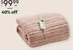 Harris Scarfe GAINSBOROUGH Sherpa Fleece Heated Throw offer