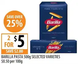 Supabarn Barilla pasta offer