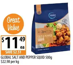 Supabarn Global salt and pepper squid offer