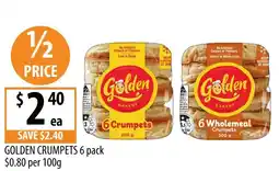Supabarn Golden Crumpets offer