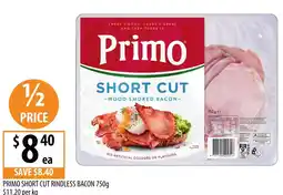 Supabarn Primo short cut rindless bacon offer