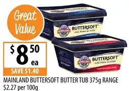 Supabarn Mainland buttersoft butter tub offer