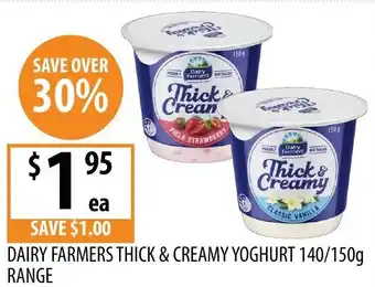 Supabarn Dairy farmers thick & creamy yoghurt offer