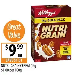 Supabarn Nutri-grain cereal offer
