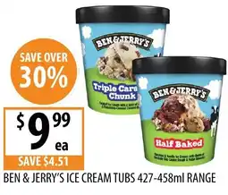 Supabarn Ben & jerry's ice cream tubs offer