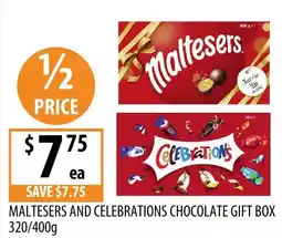 Supabarn Maltesers and celebrations chocolate gift box offer