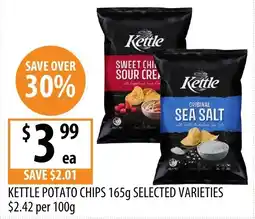 Supabarn Kettle potato chipsselected varieties offer