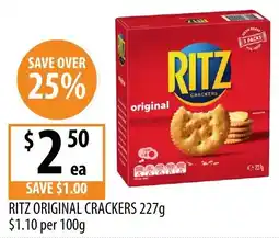 Supabarn Ritz original crackers offer