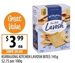 Supabarn Kurrajong kitchen lavosh bites offer