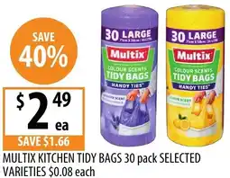 Supabarn Multix kitchen tidy bags offer