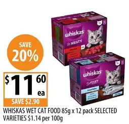Supabarn Whiskas wet cat food offer