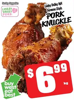 Farmer Jack's Linley valley wa german style pork knuckle offer