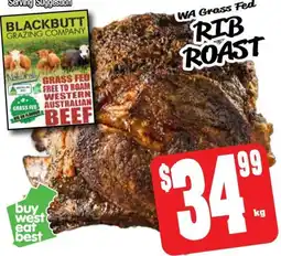 Farmer Jack's Wa grass fed rib roast offer