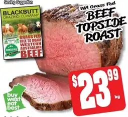 Farmer Jack's Buy west eat best beef topside roast offer