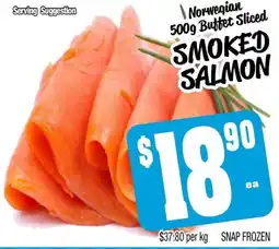 Farmer Jack's Norwegian buffet sliced smoked salmon offer