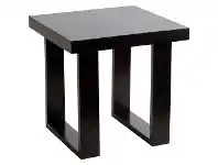LivingStyles Macario Mahogany Timber Side Table, Chocolate Stain offer