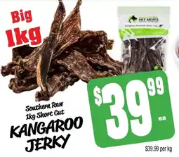 Farmer Jack's Southern raw short cut kangaroo jerky offer