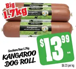 Farmer Jack's Southern raw kangaroo dog roll offer