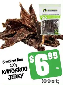 Farmer Jack's Southern raw kangaroo jerky offer