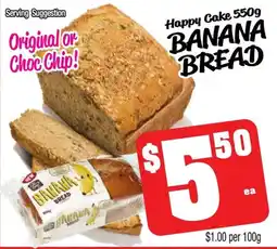 Farmer Jack's Happy Cake BANANA BREAD offer