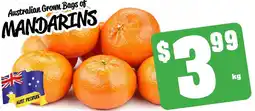 Farmer Jack's Australian grown bags of mandarins offer