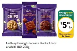 Farmer Jack's Cadbury Baking Chocolate Blocks, Chips or Melts offer