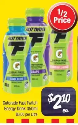 Farmer Jack's Gatorade Fast Twitch Energy Drink offer