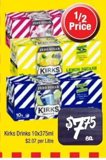 Farmer Jack's Kirks Drinks offer
