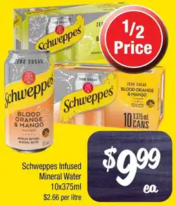 Farmer Jack's Schweppes Infused Mineral Water offer
