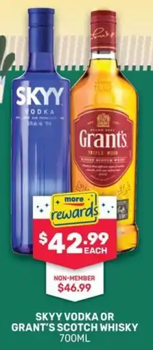 SipnSave Skyy vodka or grants scot risky offer