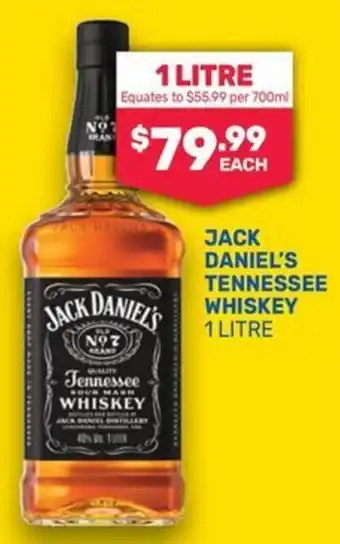 Jack daniel's tennessee whiskey