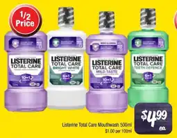 Farmer Jack's Listerine Total Care Mouthwash offer