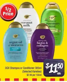 Farmer Jack's OGX Shampoo or Conditioner offer