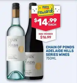SipnSave Chain of ponds adelaide hills series wines offer