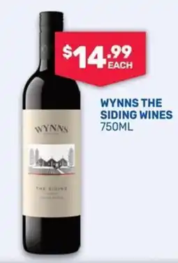SipnSave Wynns the siding wines offer