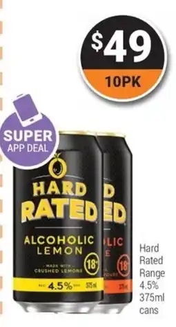 Super Cellars Hard Rated Range 54.5% offer