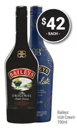 Super Cellars Baileys Irish Cream offer