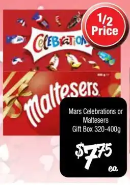 Farmer Jack's Mars Celebrations or Maltesers Gift Box offer
