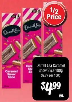 Farmer Jack's Darrell Lea Caramel Snow Slice offer