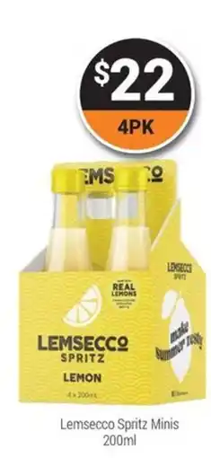Super Cellars Lemsecco Spritz Minis offer