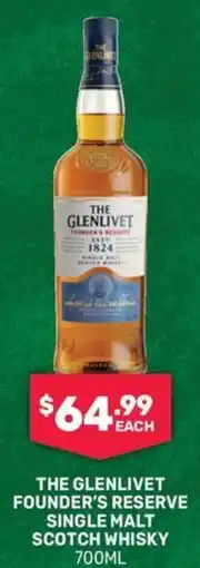 SipnSave The glenlivet founder's reserve single malt scotch whisky offer