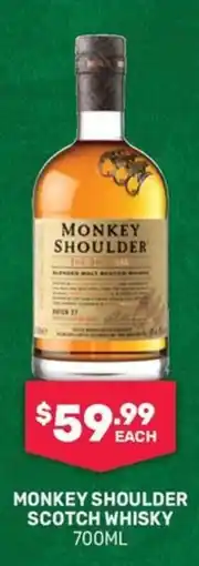 SipnSave Monkey shoulder scotch whisky offer
